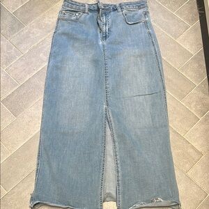 Women's Blue Denim Skirt OAT NY size 8